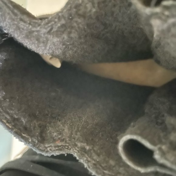 BearPaw Shoes Bearpaw Krista Black Suede Snow Bootwedge New 9